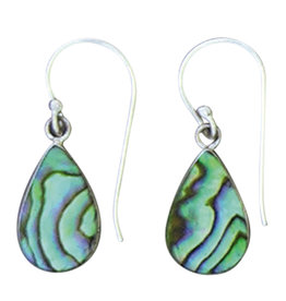 Teardrop Abalone Earrings 16mm