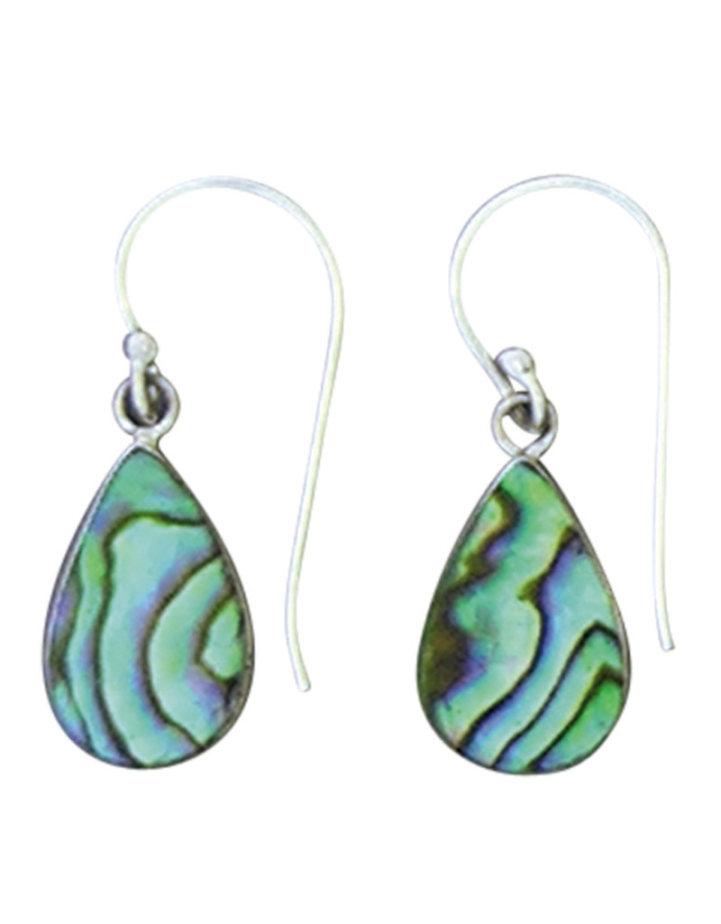 Teardrop Abalone Earrings 16mm
