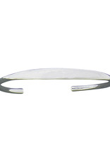 Sterling Silver Tapered Smooth Cuff Bracelet