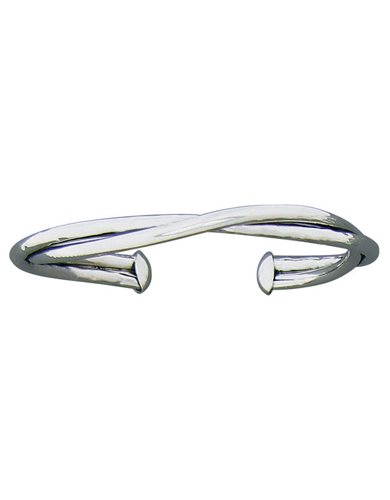 Sterling Silver Hammered/Plain Twisted Cuff Bracelet
