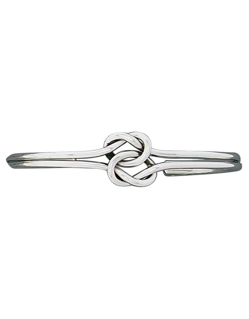 Sterling Silver Double Knot Cuff Bracelet