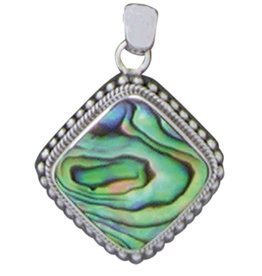 Cushion Abalone Pendant 22mm