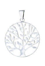 Sterling Silver Tree of Life Pendant 24mm