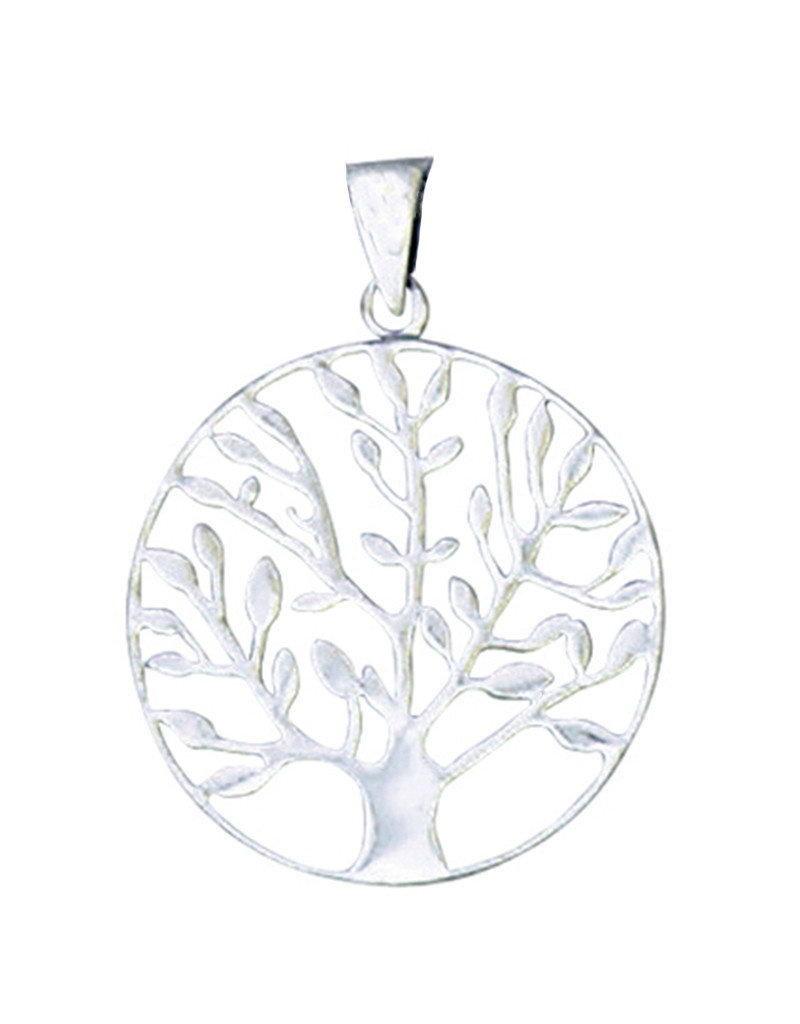 Sterling Silver Tree of Life Pendant 24mm