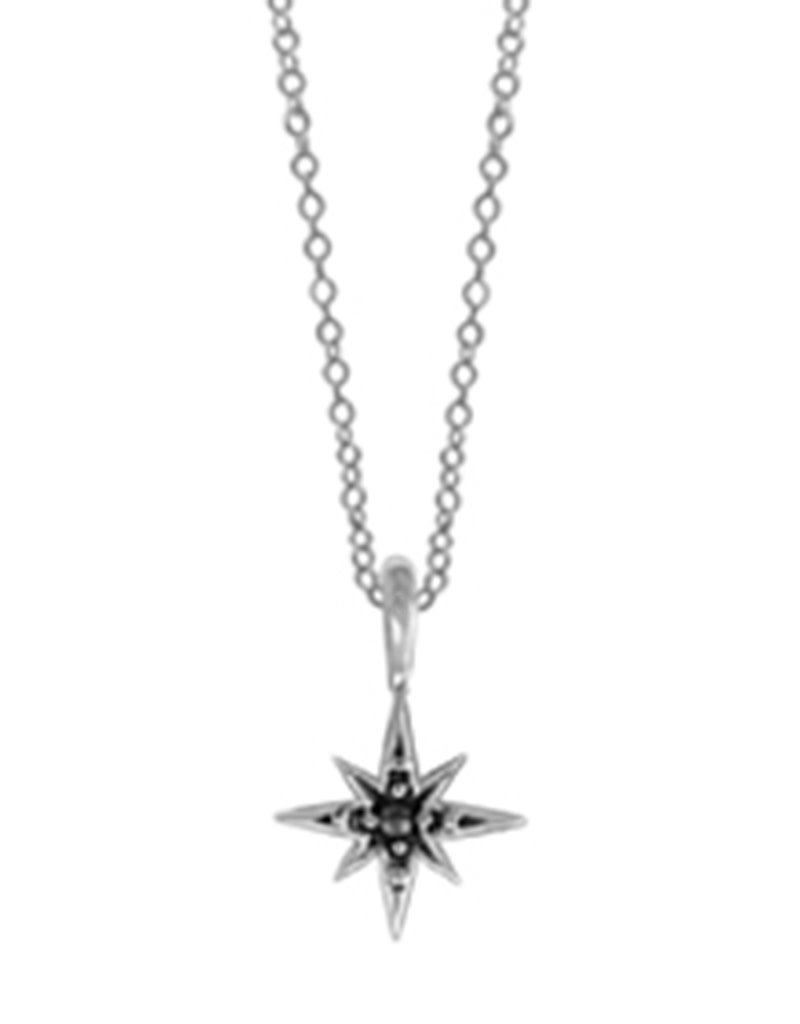 Sterling Silver Marcasite Star Necklace