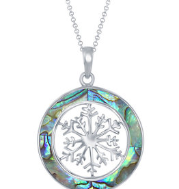 Abalone Snowflake Necklace