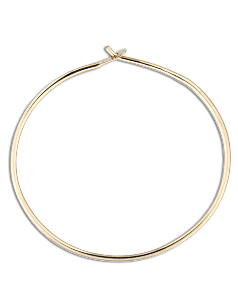 14k Gold Filled Round Hoop Earrings 40mm