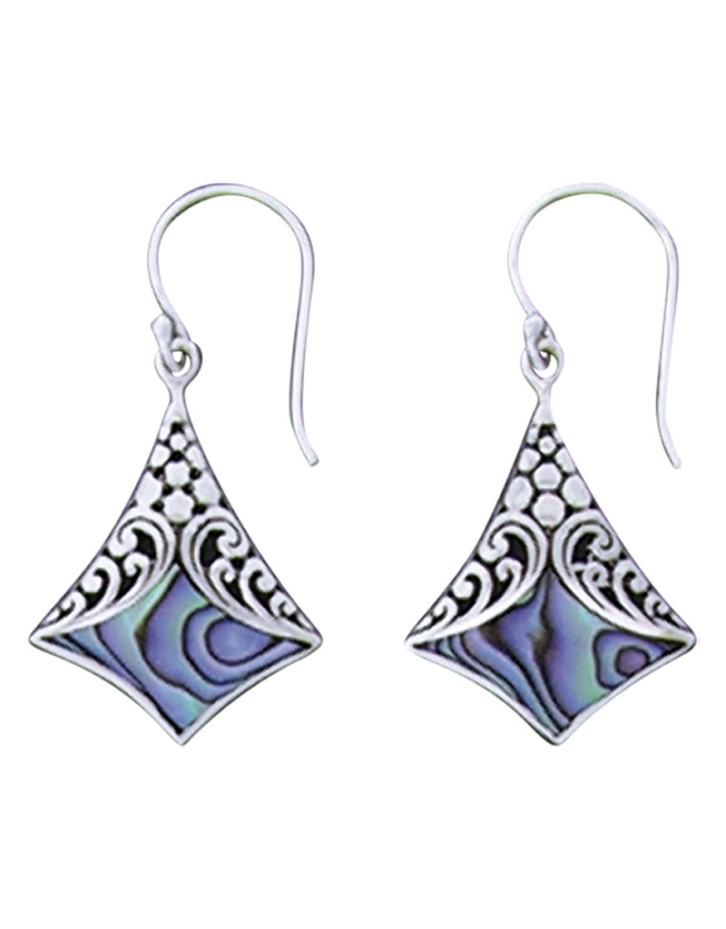 Abalone Design Earrings