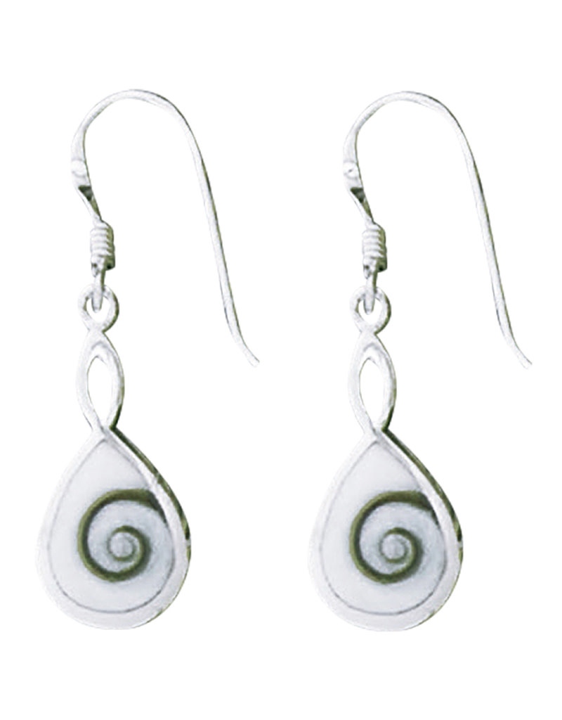 Teardrop Shiva Shell Earrings 19mm