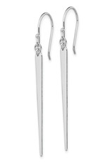 Sterling Silver Spike Dangle Earrings