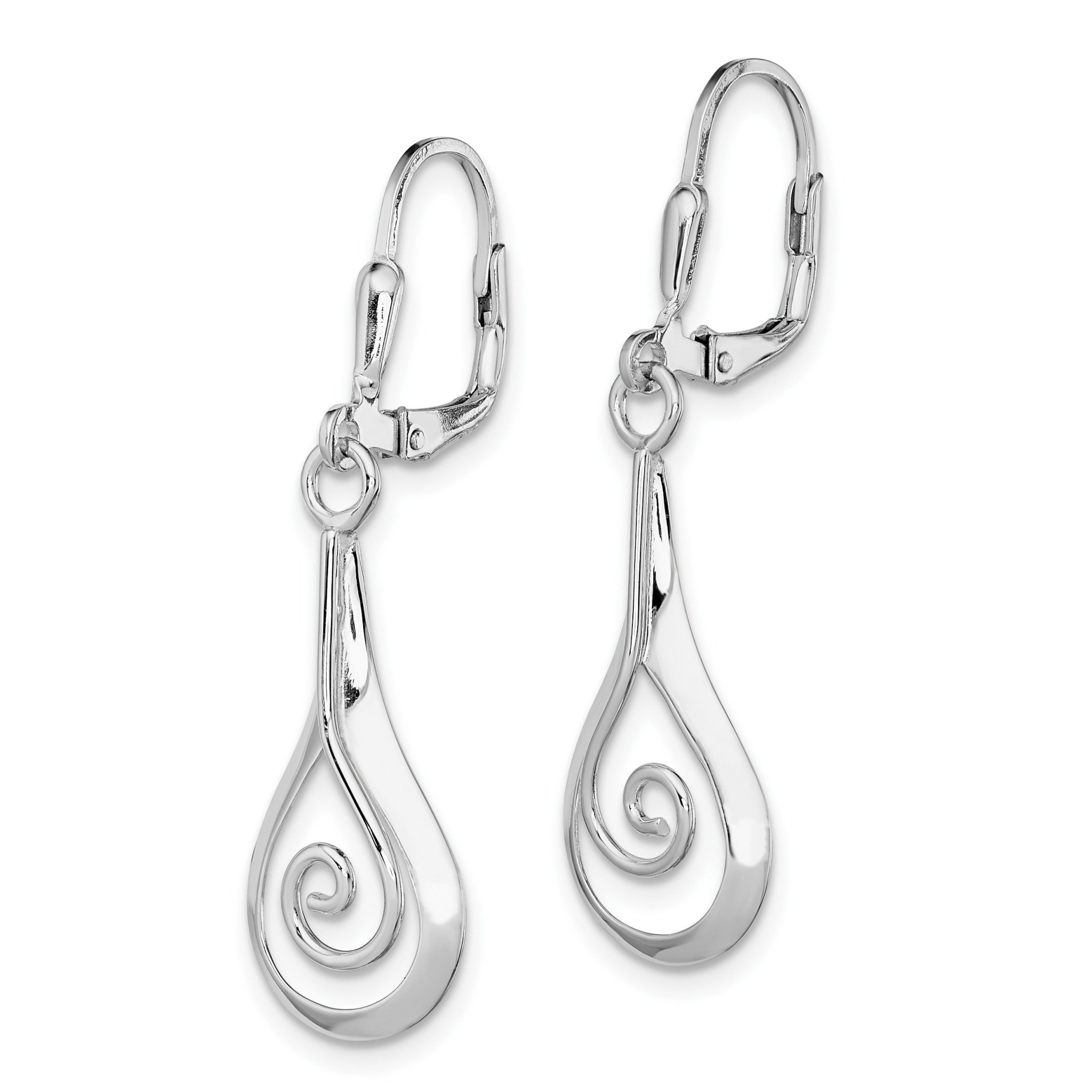 Teardrop Spiral Earrings