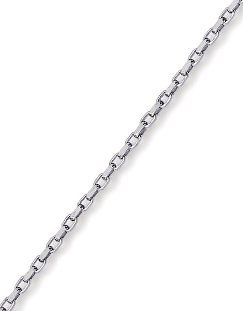 Sterling Silver Thick Oval Rolo Anklet 9"+1"