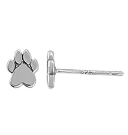 Paw Print Stud Earrings