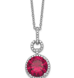Created Ruby and CZ Nekclace