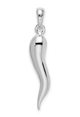 Sterling Silver Italian Horn Pendant