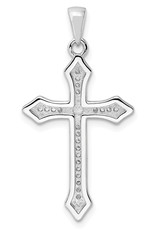 Men’s Sterling Silver CZ Cross Pendant