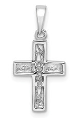 Sterling Silver CZ Cross Pendant