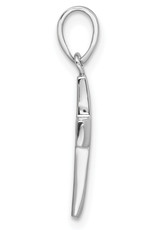 Sterling Silver CZ Cross Pendant