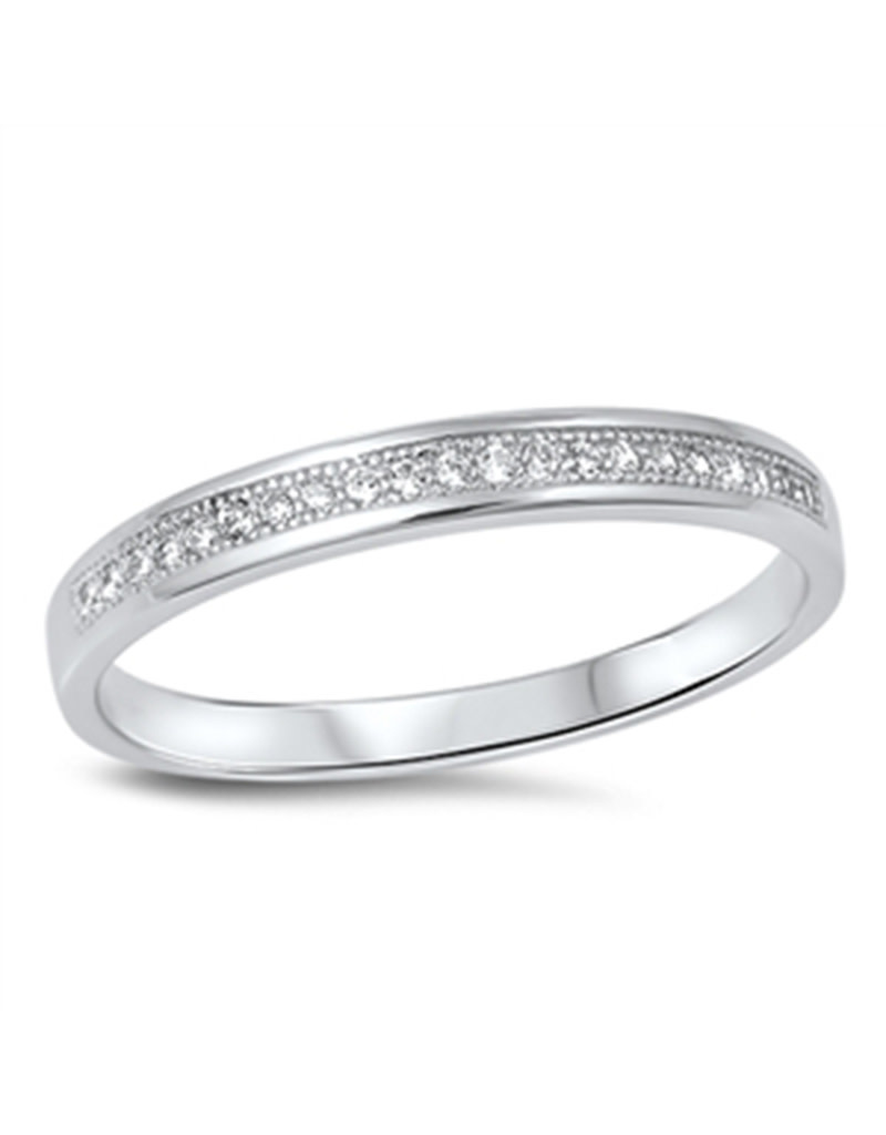 Pave CZ Band Ring