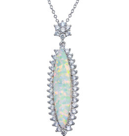 Marquise Opal CZ Necklace