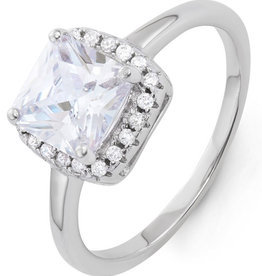 Square 7mm CZ Ring