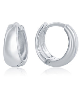 Tapered Huggie Earrings 12mm