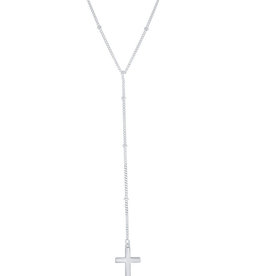 Hanging Cross Necklace 16+2"