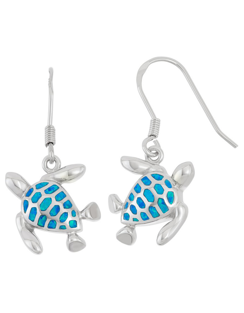 Turtle Opal Earrings 17mm
