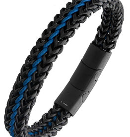 Black & Blue Foxtail Link Bracelet