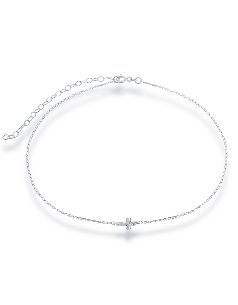 D/C Cross Choker Necklace 12"+3"
