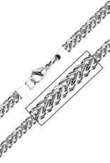 Stainless Steel 4.5mm Franco Link Chain Necklace