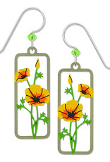 Yellow California Poppies Earrings