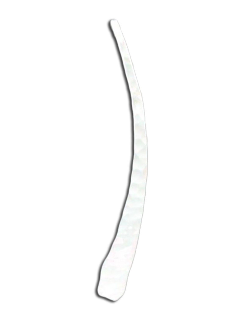Sterling Silver Curved Bar Earrings 35mm