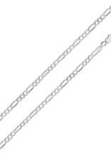 Sterling Silver Figaro 100 Chain Necklace