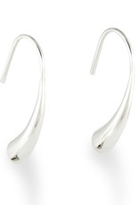 ZINA Zina Sterling Silver Curved Horn Wire Threader Earrings 27mm