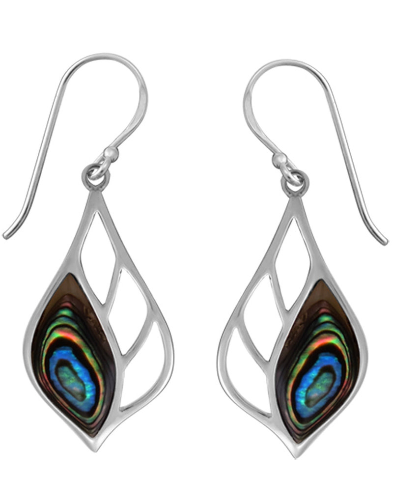 Abalone sterling hotsell silver earrings