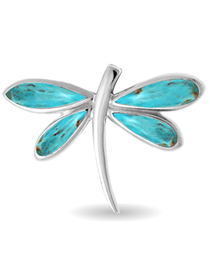 Dragonfly Turquoise Pendant 29mm