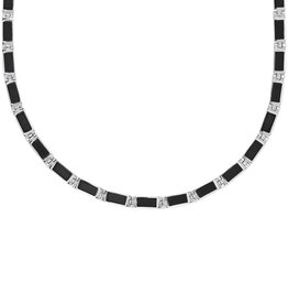 Rectangle Onyx Necklace 16"+2"