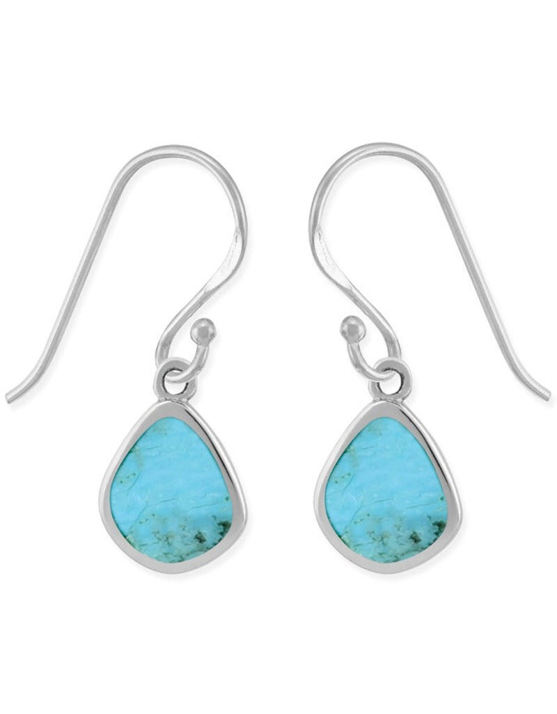 Sterling Silver Turquoise Earrings 9mm