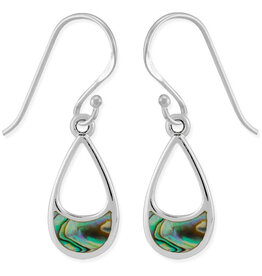 Teardrop Abalone Earrings 14mm