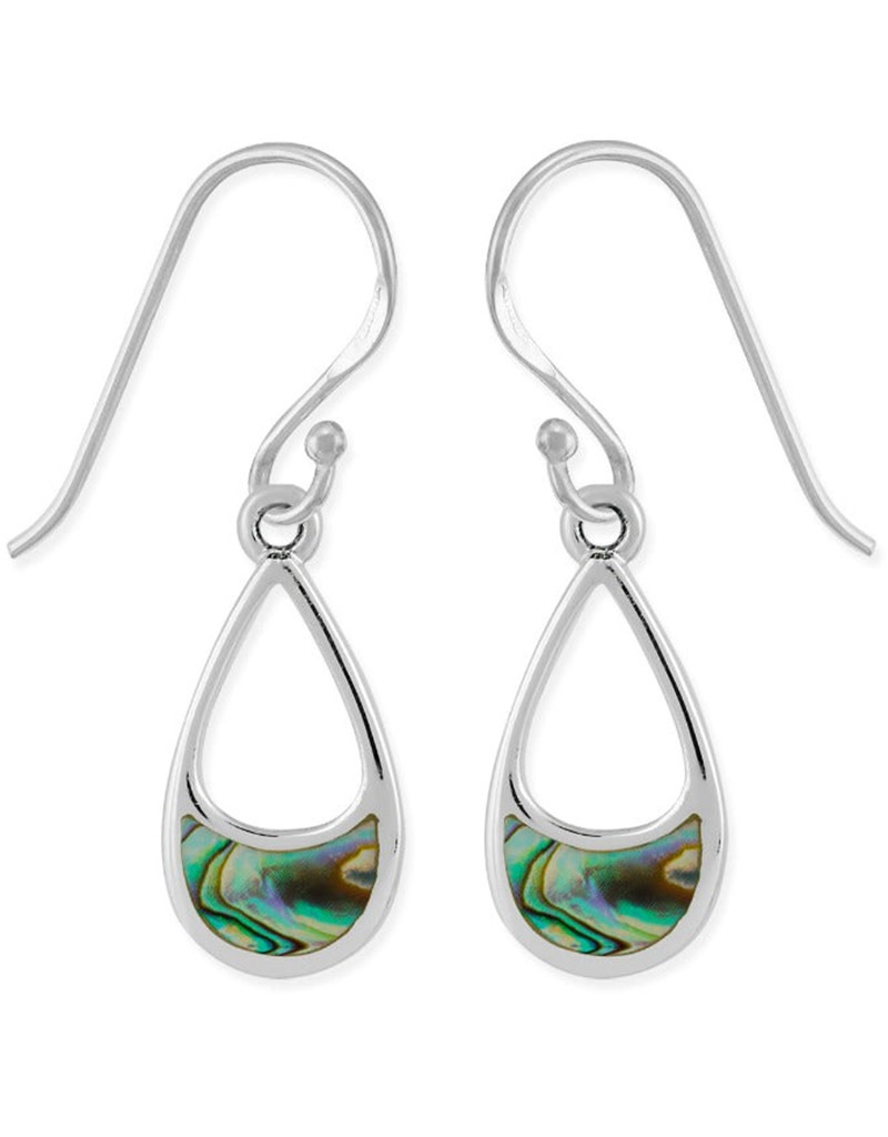 Teardrop Abalone Earrings 14mm