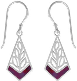 Kite Purple Turquoise Earrings 18mm
