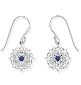 Synthetic Lapis Dangle Earrings