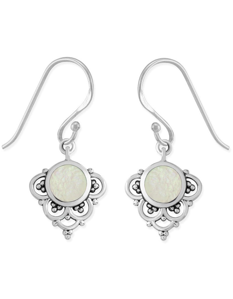 Round MOP Earrings