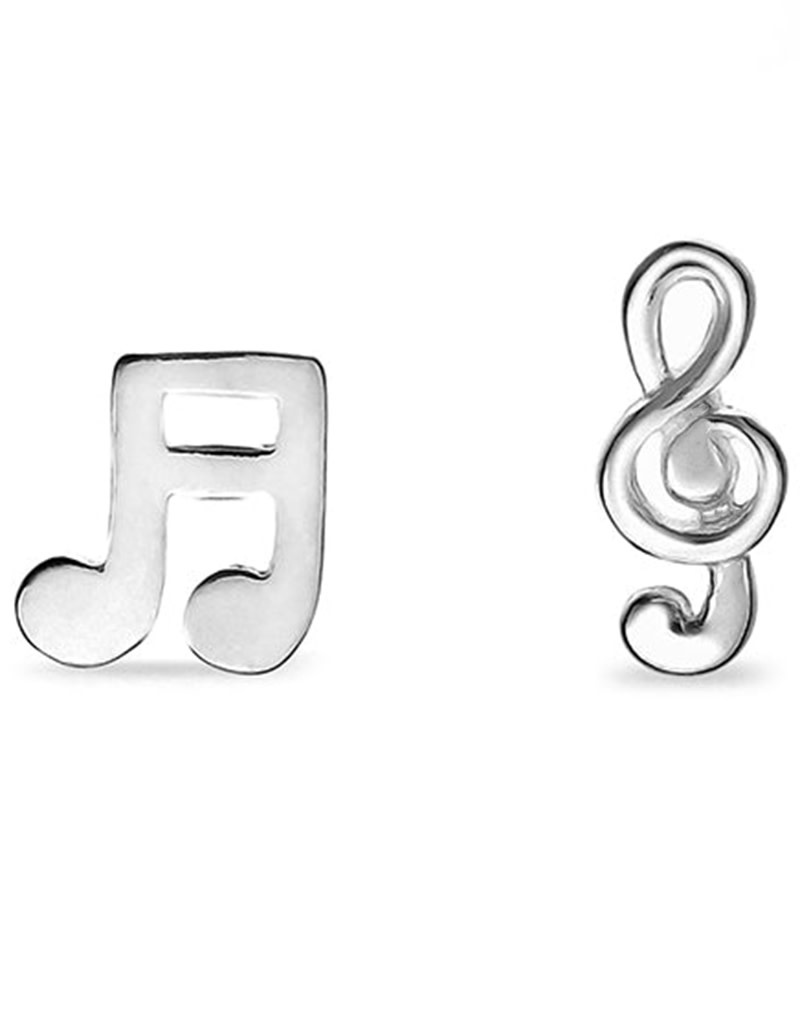 Musical Note Stud Earrings 10mm