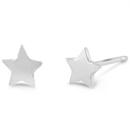 Star Stud Earrings 4.5mm