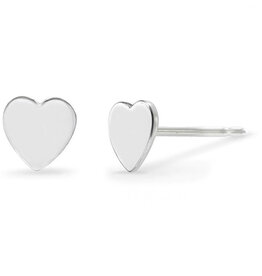 Heart Stud Earrings 5mm