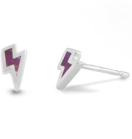 Lightning Stud Earrings 6mm