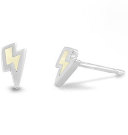Lightning Stud Earrings 6mm
