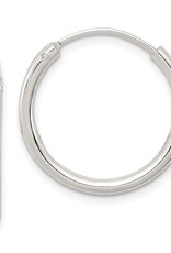 Sterling Silver Endless Hoop Earrings 20mm